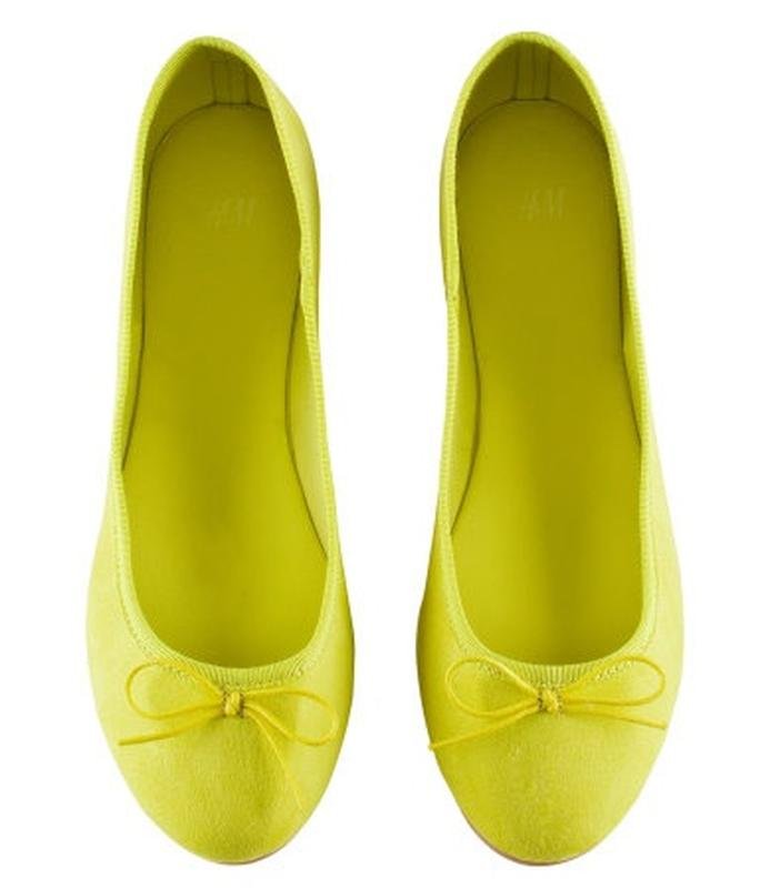 Damen H&M Absätze Gelb Textil 41