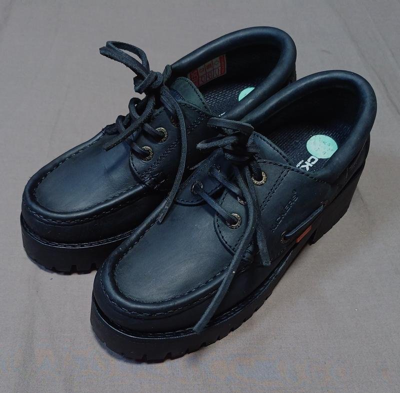 Women Kickers Loafers Black Nubuck 37