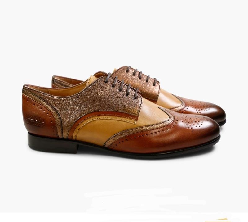 Women Melvin & Hamilton Oxford Gold Leather 40.5