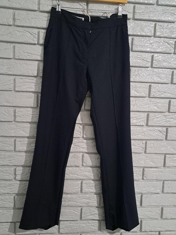 Donna Jil Sander Pantaloni Blu Navy Lana 34 / XS /