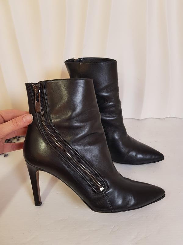 Женские Boss Ботильоны Чёрный Кожа 40