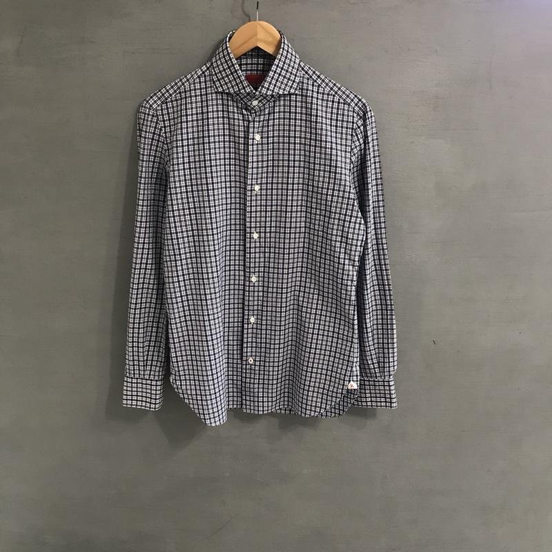 Men Isaia Napoli Shirt White Cotton 36 / S / 44