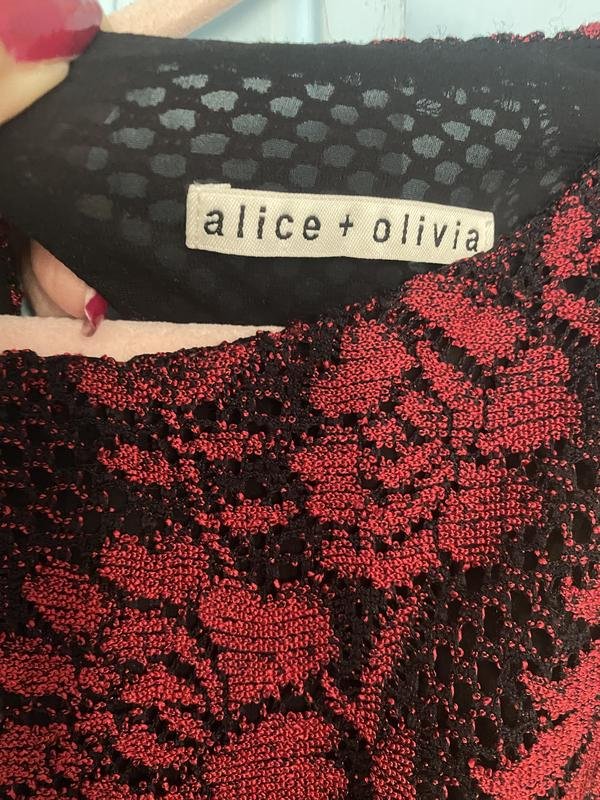 Женское alice + olivia Платье Красное 38 / M / 46