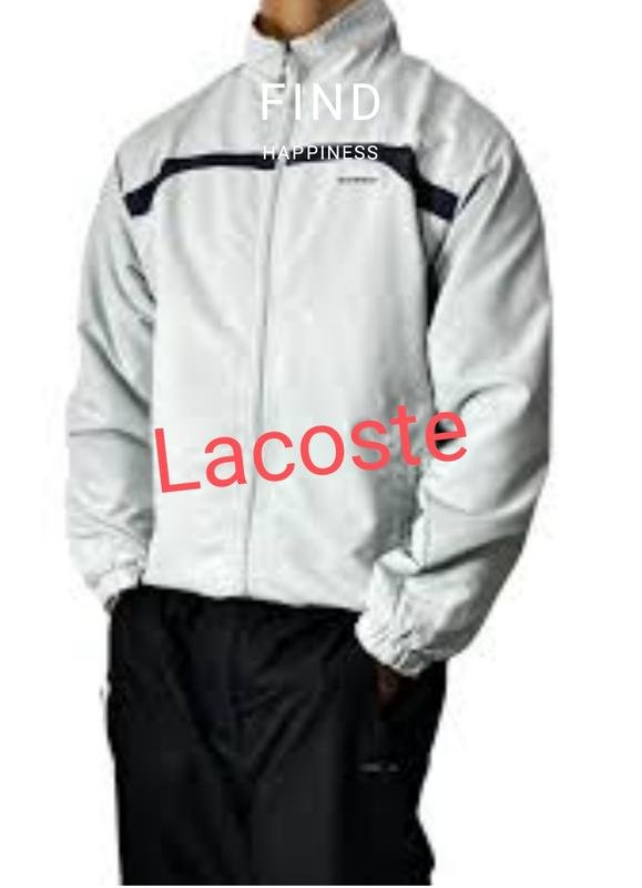 Homme Lacoste Veste Bleu Polyamide 38 / M / 46