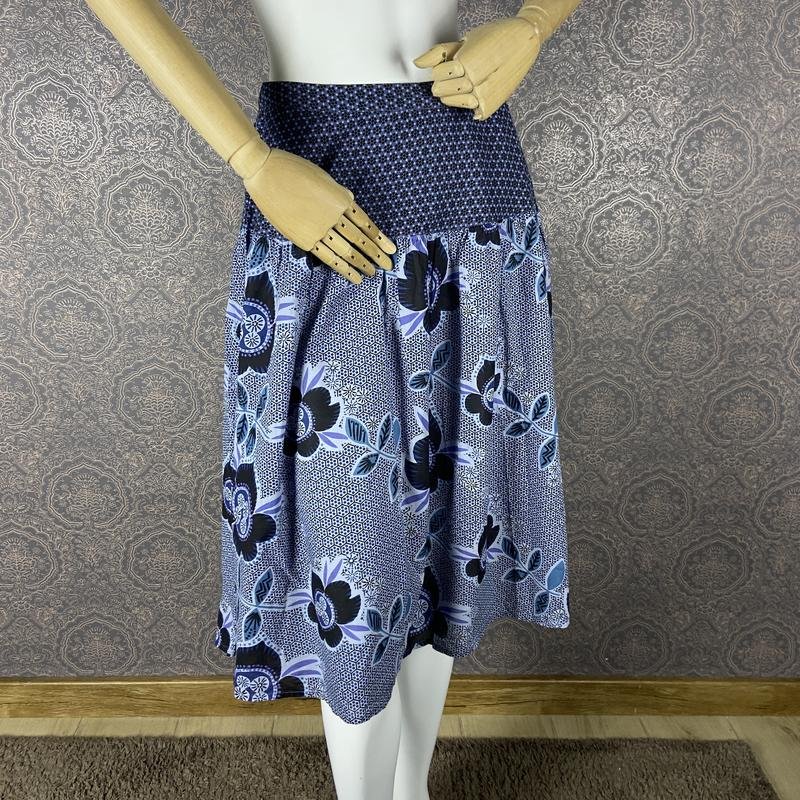 Женская Gudrun Sjödén Юбка Тёмно-синяя Хлопок 36 /