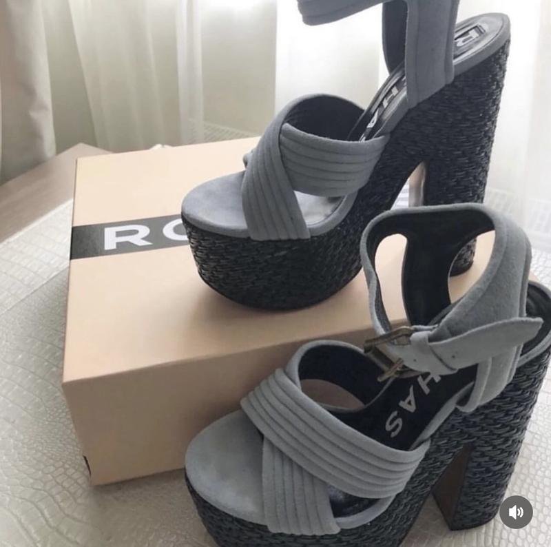 Donna Rochas Tacchi Grigi Camoscio 37