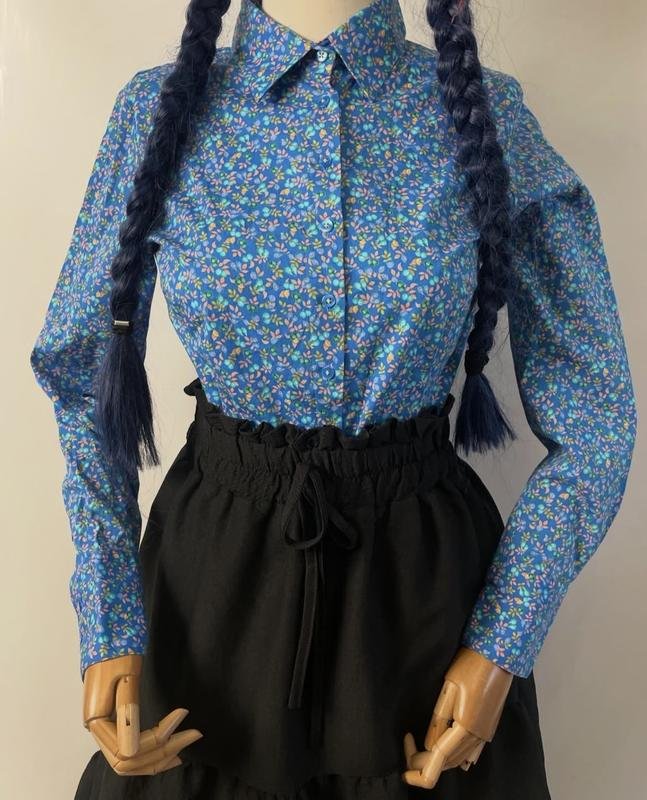 Women Hawes & Curtis Shirt Navy Cotton 40 / L / 48