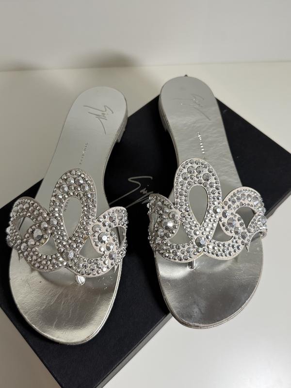 Women Giuseppe Zanotti Heels Silver 38