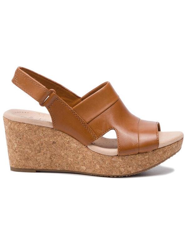 Женские Clarks Сандалии Коричневый Кожа 36