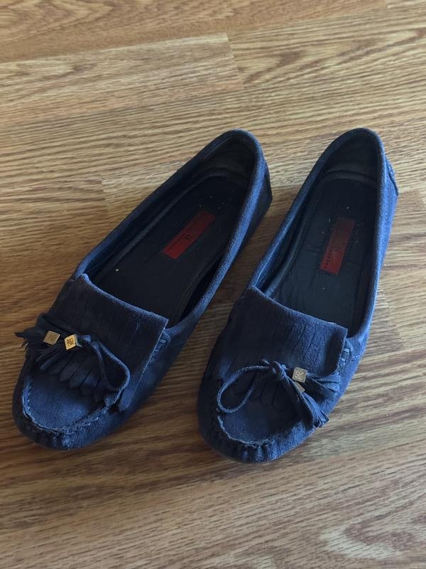 Donna Carolina Herrera Mocassini Blu Navy 36.5