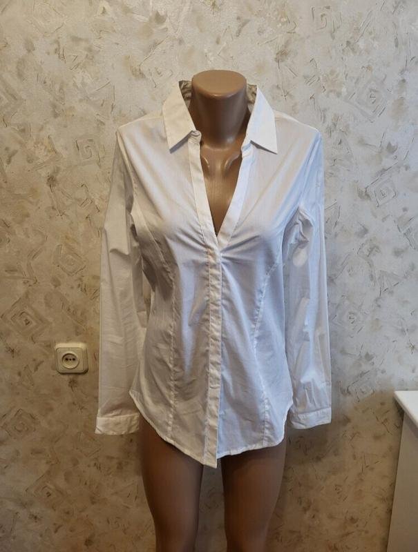 Women Shirt White Cotton 38 / M / 46