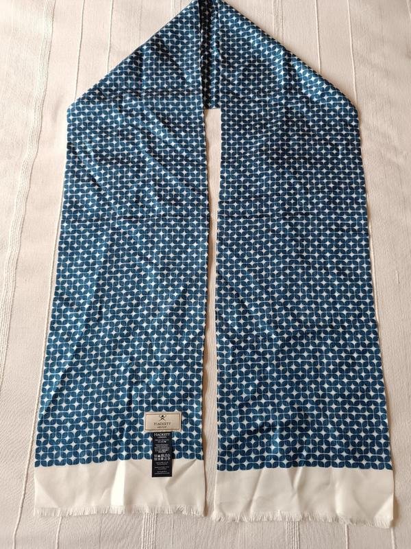 Homme Hackett Écharpe Blanche Soie