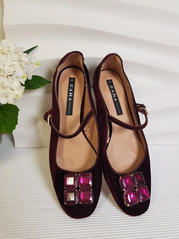 Donna ZARA Tacchi Rosa Velluto 40.5