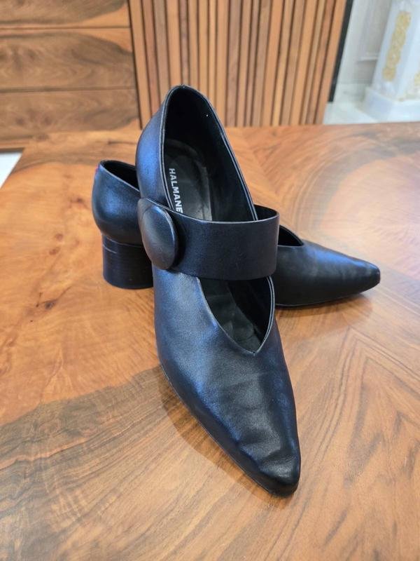 Femme Halmanera Talons Noir Cuir 41