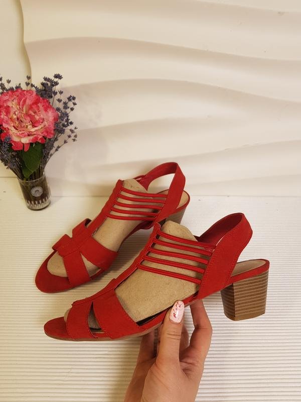 Женские Graceland Босоножки Красные Замша 41