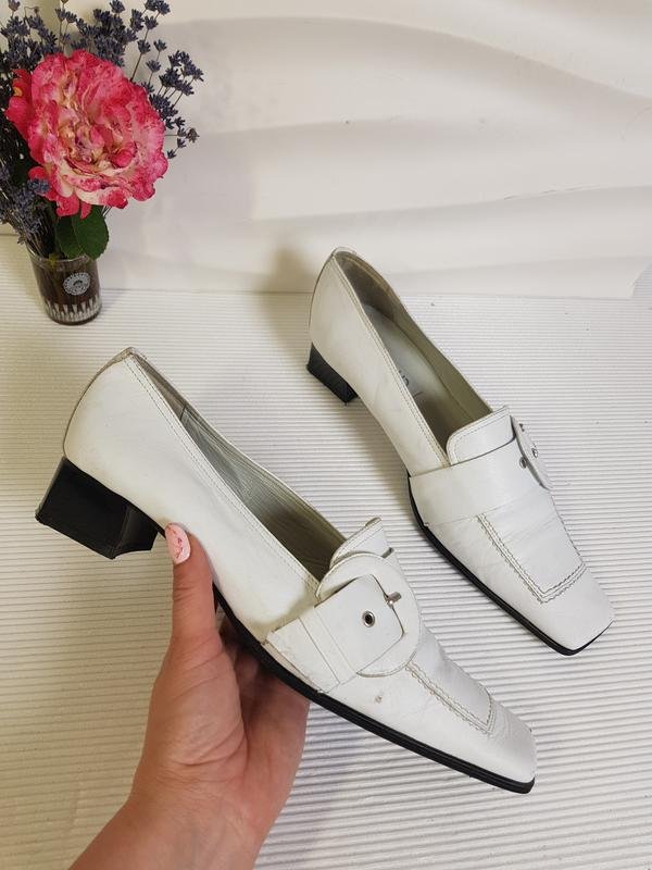 Femme Erreelle Talons Blanc Cuir 42