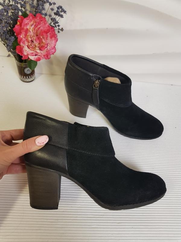 Femme Clarks Bottines Noir Suède 39.5