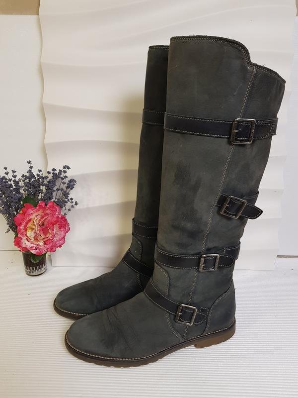 Женские Tommy Hilfiger Сапоги Графитовый Кожа 38