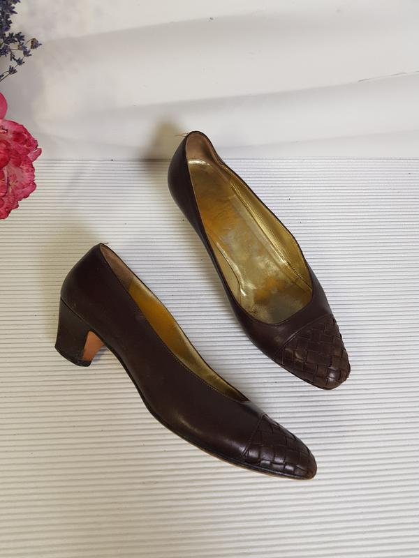 Donna Vero Cuoio Tacchi Marrone Pelle 35.5