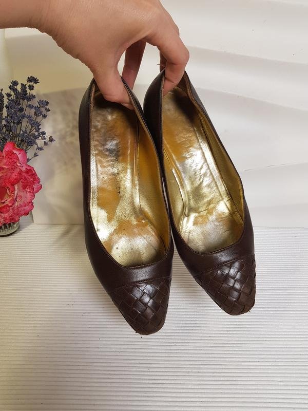 Donna Vero Cuoio Tacchi Marrone Pelle 35.5