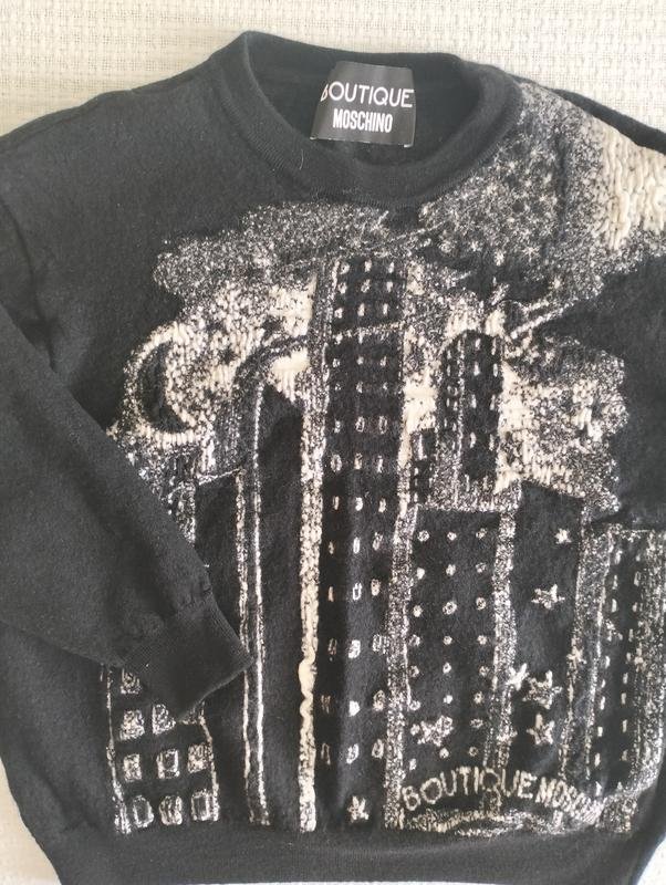 Женский Moschino Свитер Чёрный Шерсть 32 / XXS /