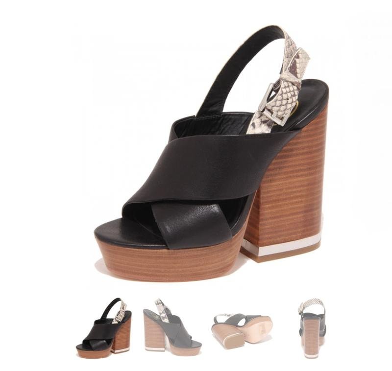 Femme Ash Sandales Noires Cuir 40