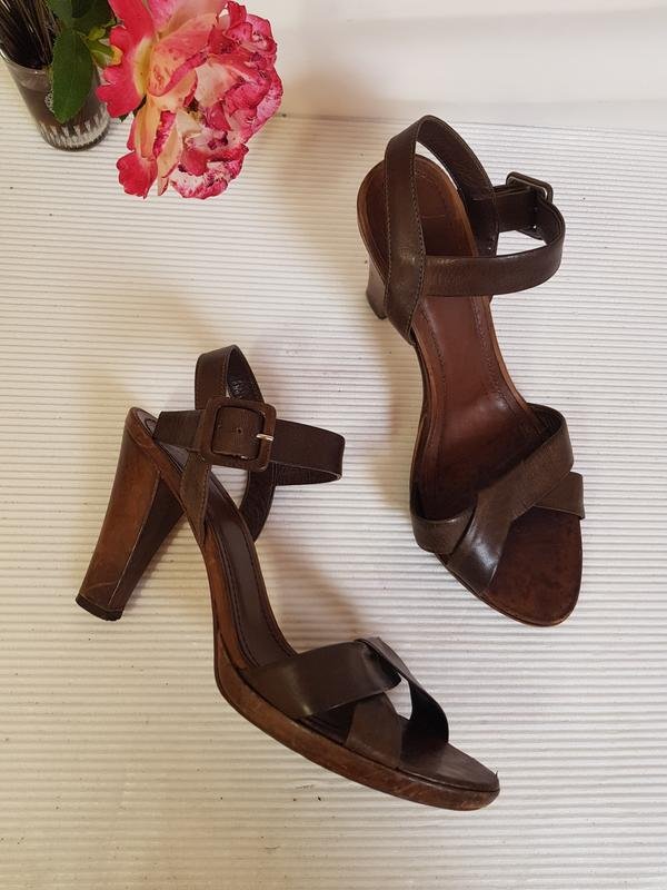 Женские Vero Cuoio Босоножки Коричневый Кожа 38