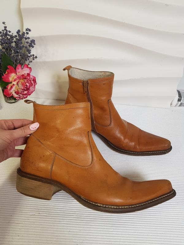 Homme WOTS Fashion Bottes Marron Cuir 40,5