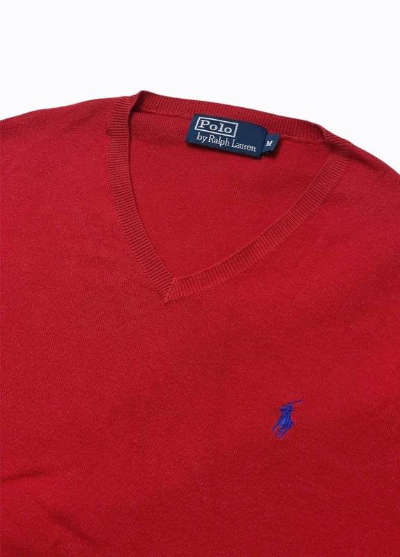 Uomo Polo Ralph Lauren Pullover Rosso Cotone 38 /