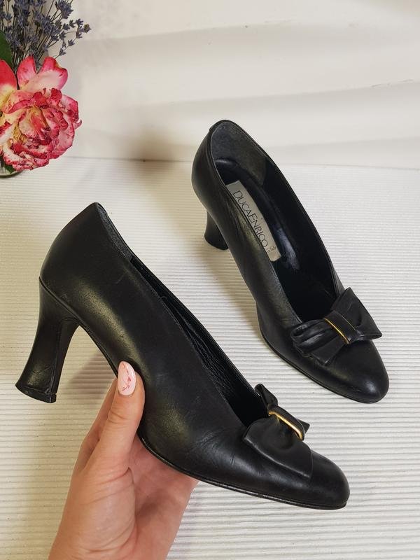 Женские Vero Cuoio Туфли Чёрный Кожа 38