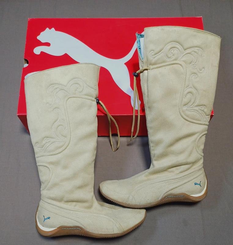 Damen Puma Stiefel Grau Synthetik 37,5