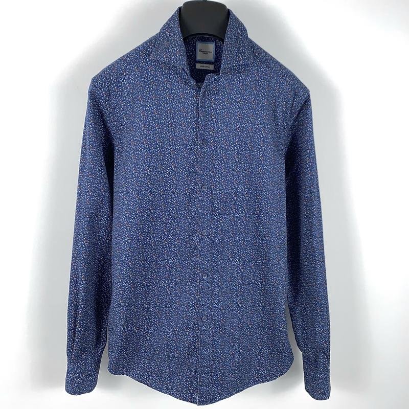 Men Camicissima Shirt Navy Cotton 36 / S / 44