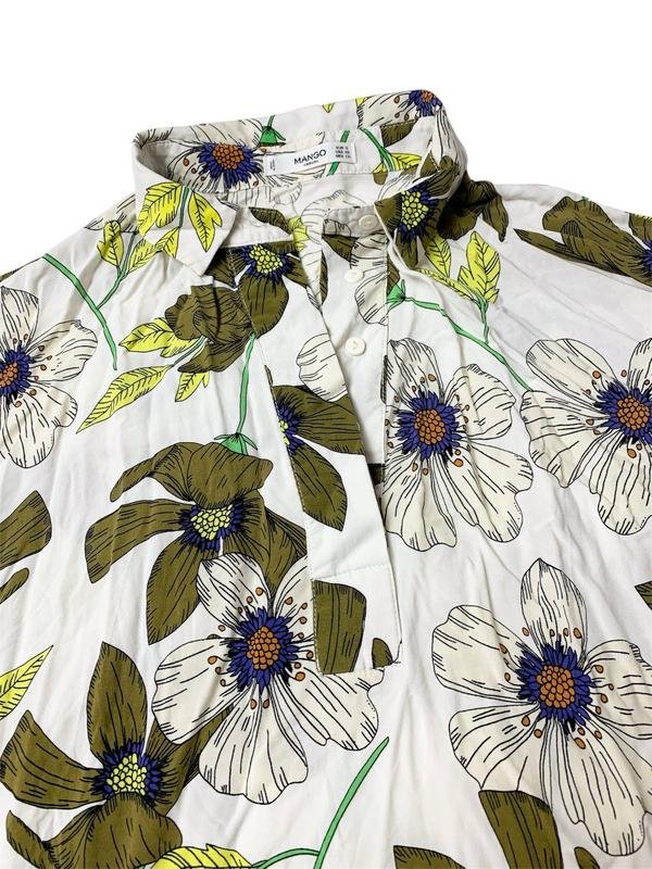 Женская Mango Блуза Белая Вискоза 36