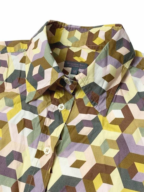 Женская Rossana Diva Блузка Разноцветный Хлопок 36