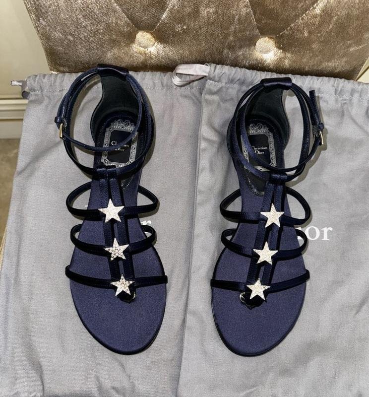 Женские Christian Dior Босоножки Синий 39