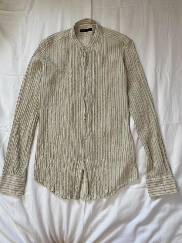 Мужская Corneliani Рубашка Бежевый 40 /L / 48