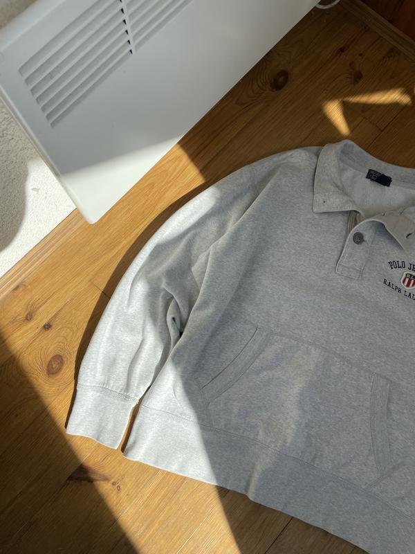 Мужской Polo Jeans Свитшот Серебристый 40 /L / 48