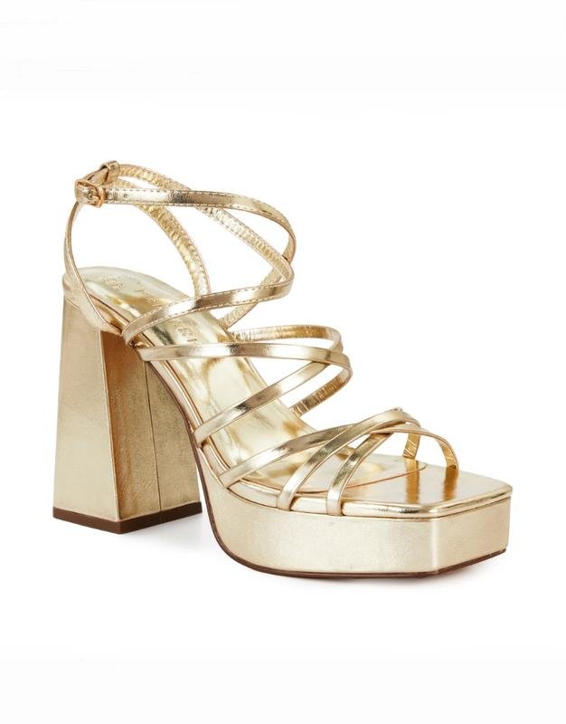 Damen Primark Absatzschuhe Gold 41