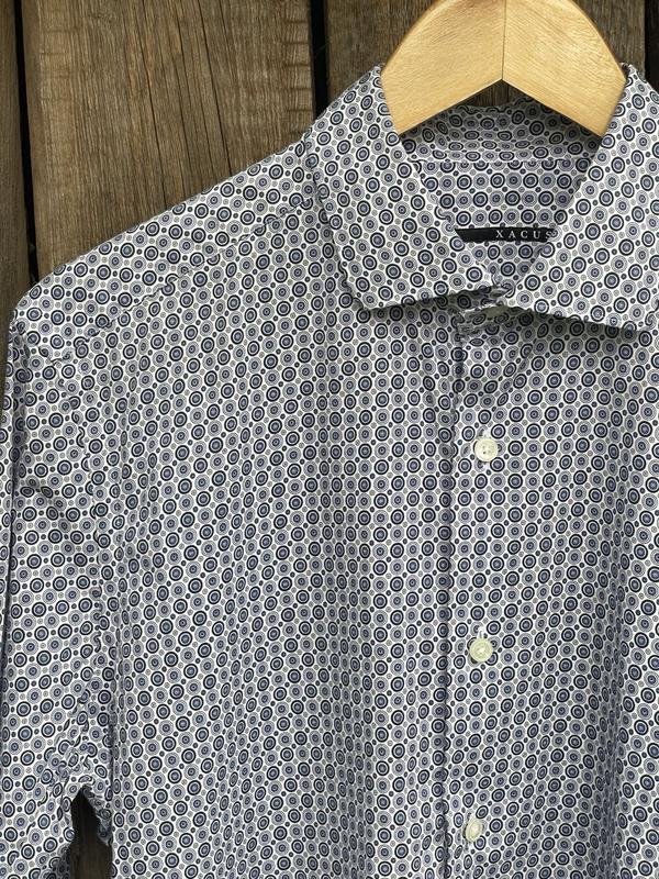 Herren Xacus Hemd Marineblau Baumwolle L