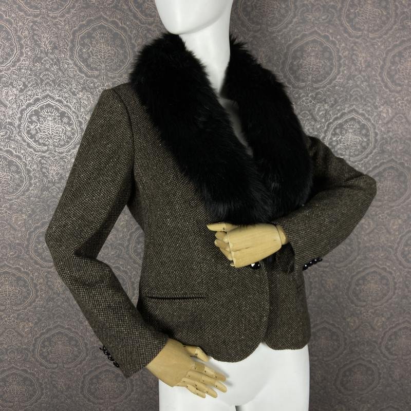 Women Lauren Ralph Lauren Blazer Brown Wool 38 / M