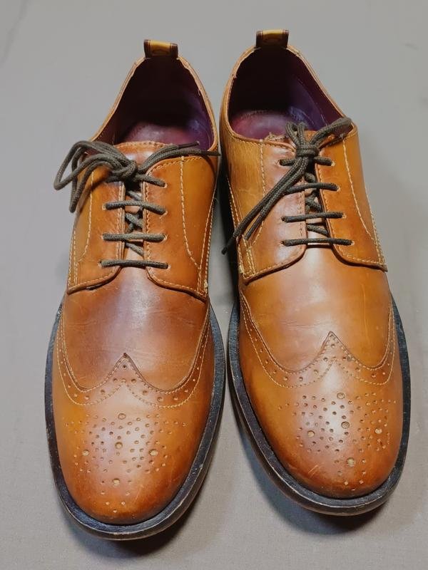 Мужской BASE LONDON Туфли Коричневый Кожа 43