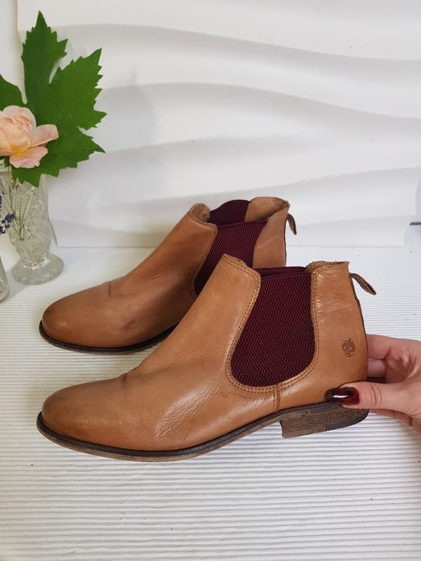 Femme Apple of Eden Bottines Chelsea Pêche Cuir 40