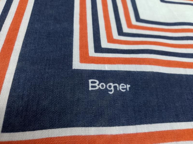 Damen Bogner Schal Marineblau Baumwolle