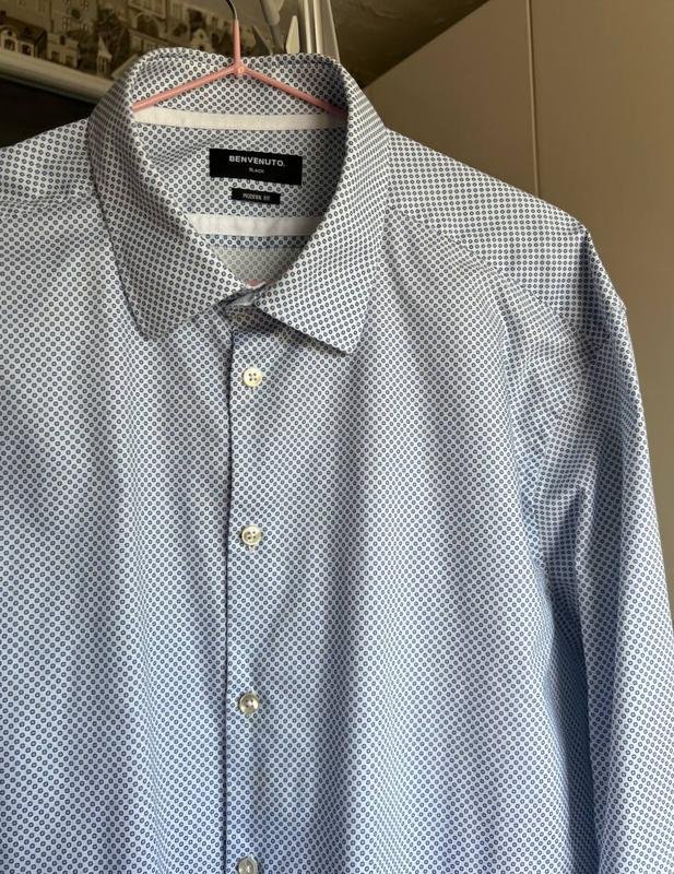 Uomo Benvenuto Camicia Bianca Cotone 42 / XL / 50