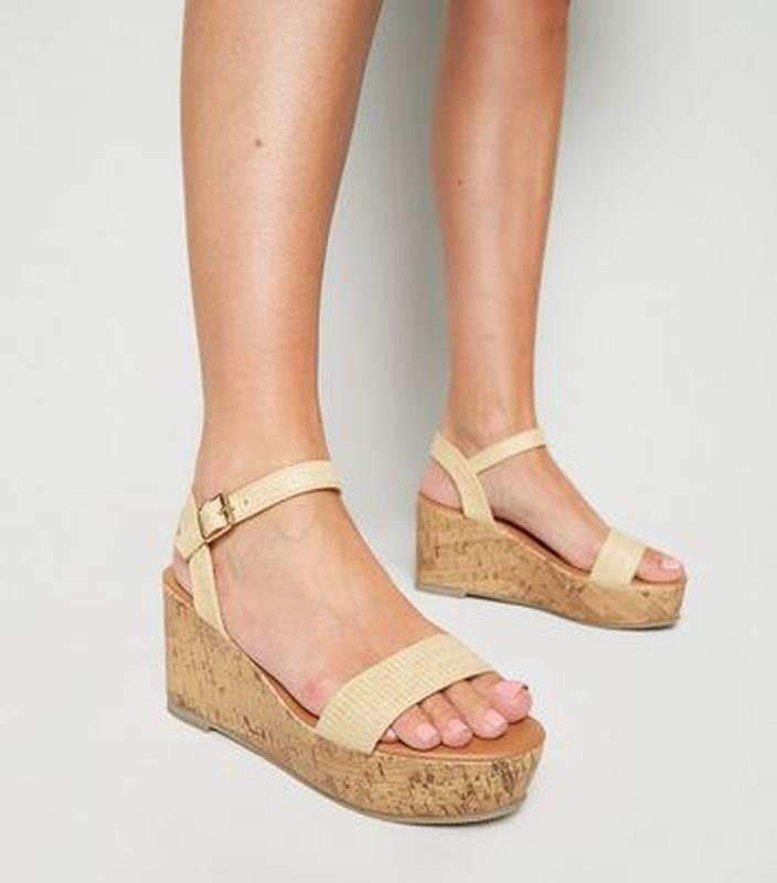 Женские New Look Босоножки Бежевый Искусственная