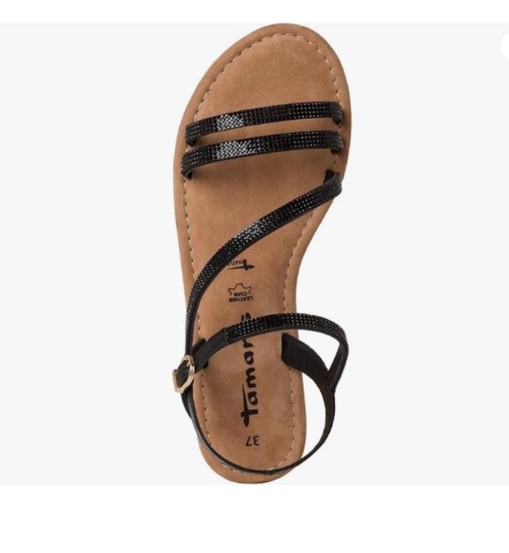 Femme Tamaris Sandales Noir Cuir 40