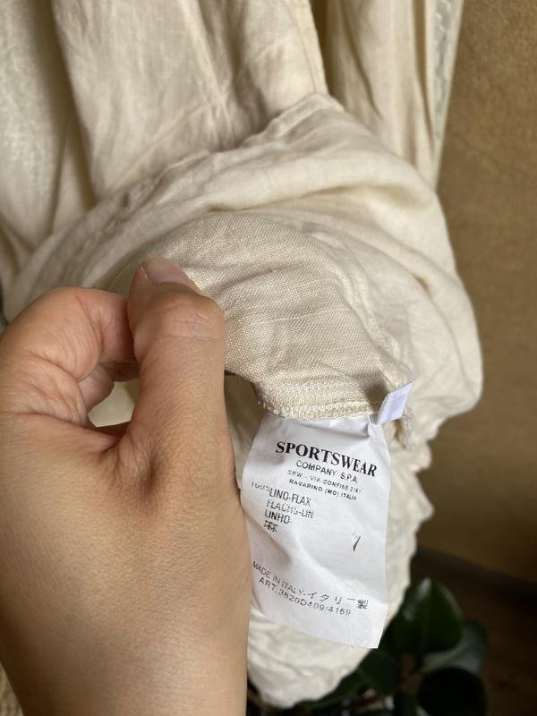 Женское C.P. Company Платье Бежевый Лен 38 / M /