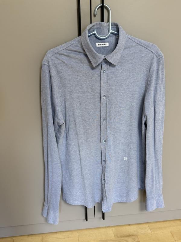 Мужская Dirk Bikkembergs Сорочка Голубая 40 /L /