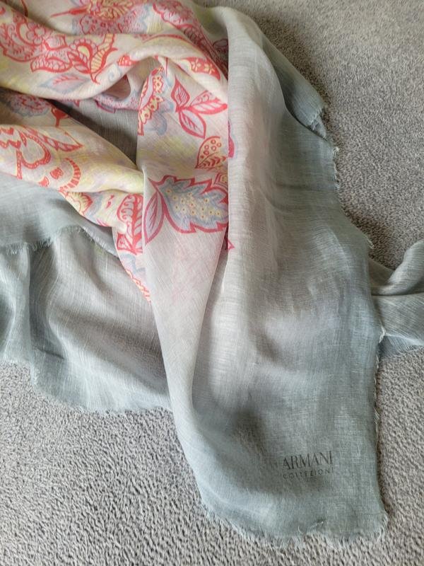 Donna Armani Collezioni Sciarpa Multicolore Lino