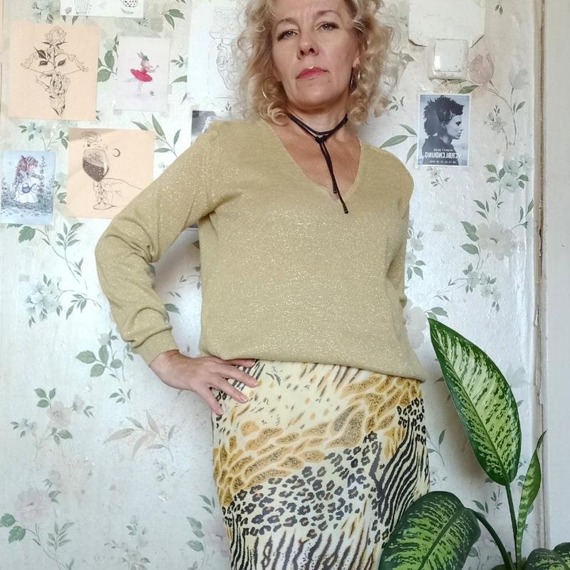 Femme Bimba y lola Pull Vert Coton 38 / M / 46